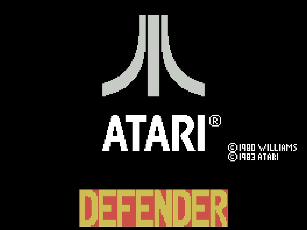 Title Screen of Defender for Colecovision